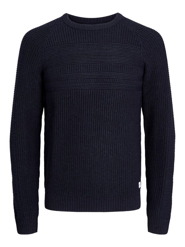 JACK & JONES JACK & JONES Pulover 'Power'  nočno modra / bela