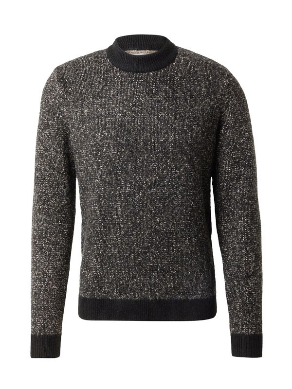 JACK & JONES JACK & JONES Pulover 'Space'  greige / črna