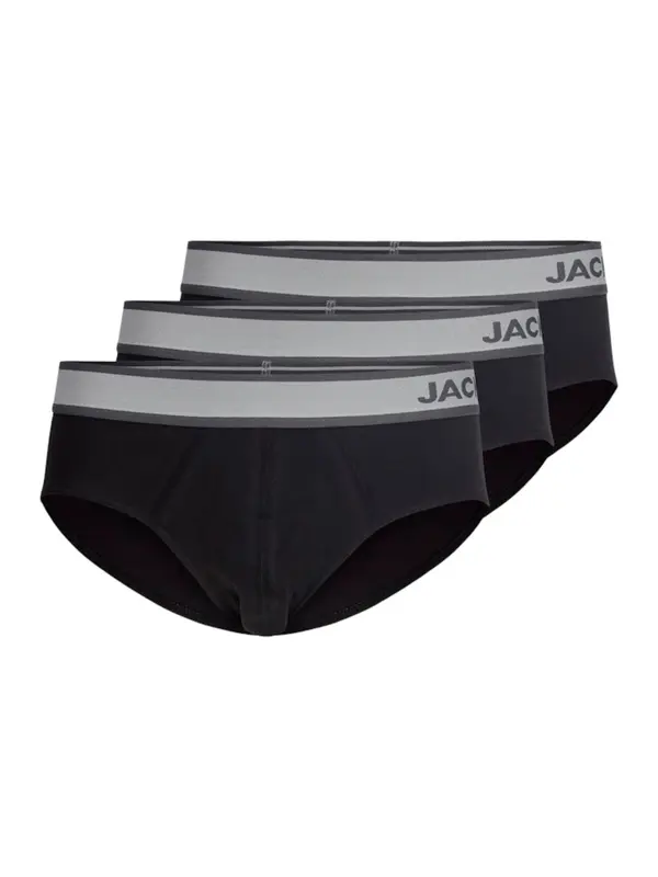 JACK & JONES JACK & JONES Spodnje hlačke 'JACEASTON'  siva / črna