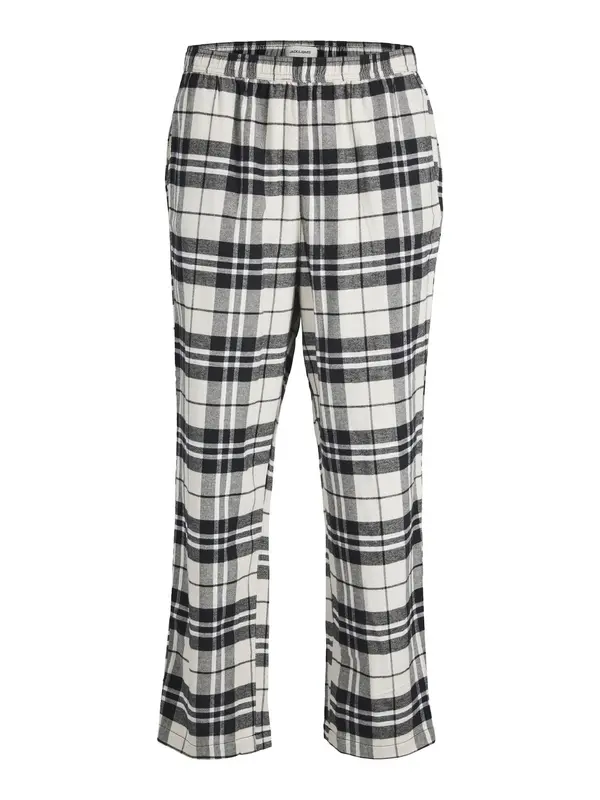 JACK & JONES JACK & JONES Spodnji del pižame  bež / črna