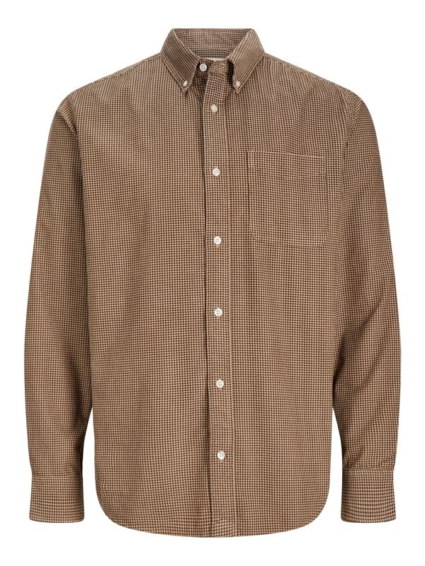 JACK & JONES JACK & JONES Srajca 'BROOK'  bež / rjava