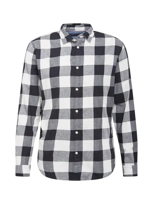JACK & JONES JACK & JONES Srajca 'Gingham'  črna / bela