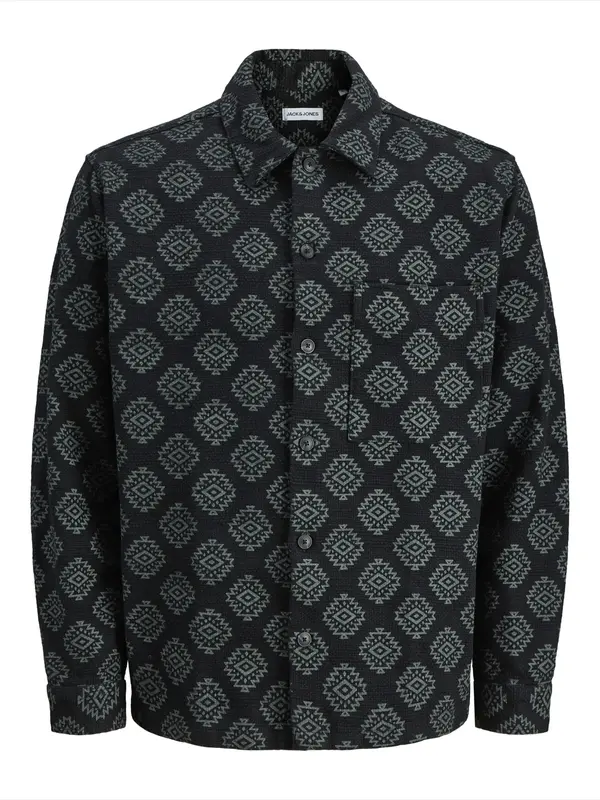JACK & JONES JACK & JONES Srajca 'JJAZTEK'  siva / črna