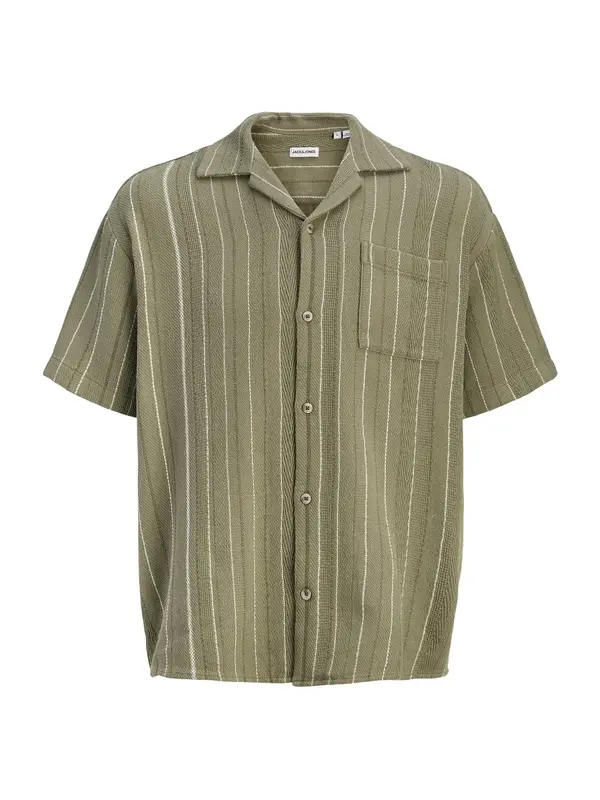 JACK & JONES JACK & JONES Srajca 'JJEBradley'  kaki / bela