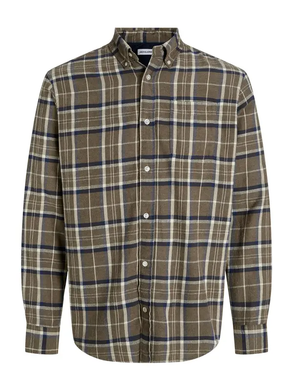 JACK & JONES JACK & JONES Srajca 'JJEClassic'  temno modra / brokat / bela