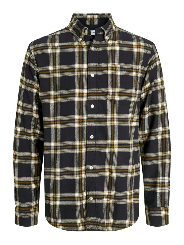 JACK & JONES JACK & JONES Srajca 'JJEClassic'  temno oranžna / črna / bela