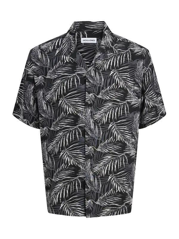 JACK & JONES JACK & JONES Srajca 'JJEJeff'  siva / črna / bela