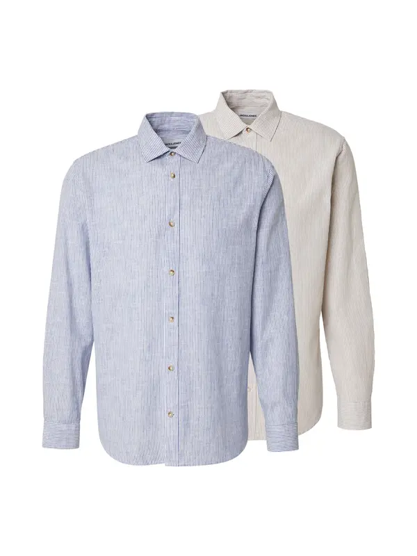 JACK & JONES JACK & JONES Srajca 'JJESUMMER'  bež / modra / bela