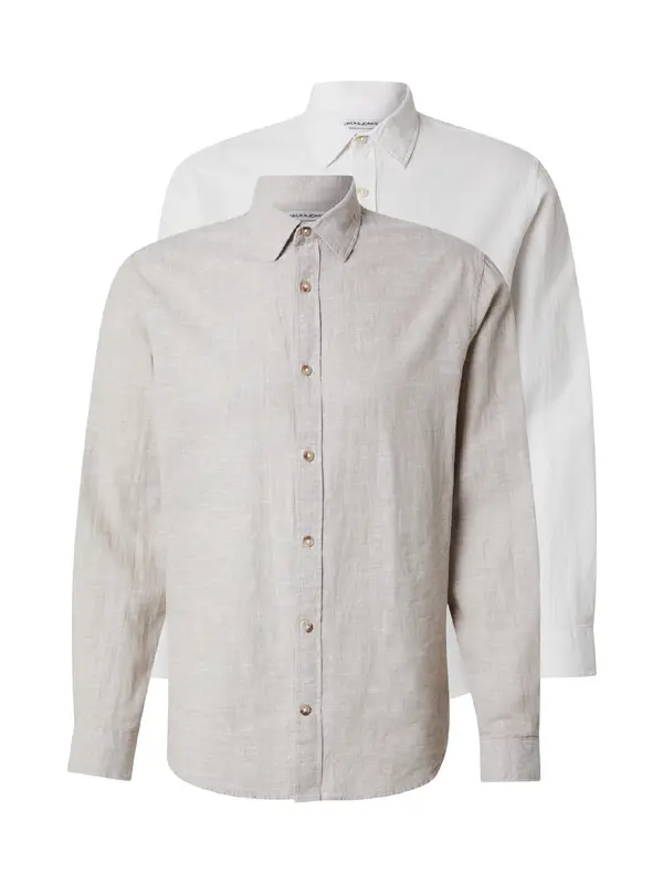 JACK & JONES JACK & JONES Srajca 'JJESUMMER'  greige / bela