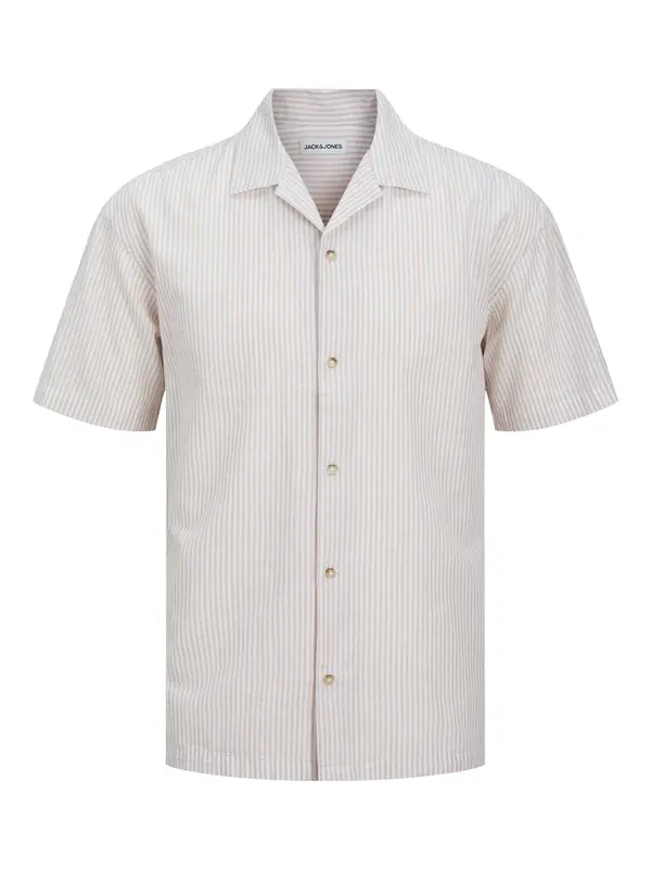 JACK & JONES JACK & JONES Srajca 'JJESummer Resort'  bež / temno bež