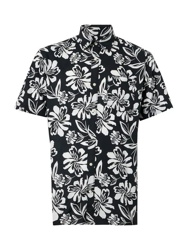 JACK & JONES JACK & JONES Srajca 'JJETHAN'  črna / bela