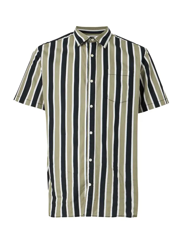 JACK & JONES JACK & JONES Srajca 'JJETHAN'  temno modra / pastelno zelena / bela