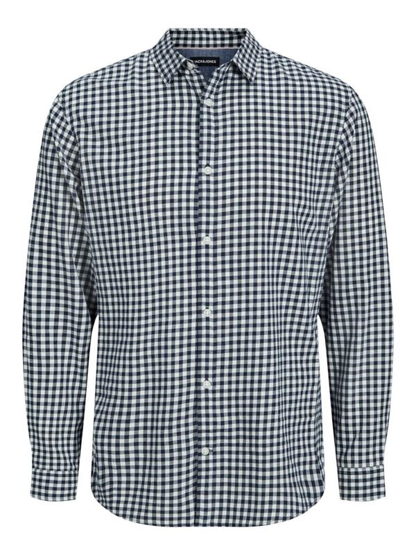 JACK & JONES JACK & JONES Srajca 'JJGingham'  mornarska / bela