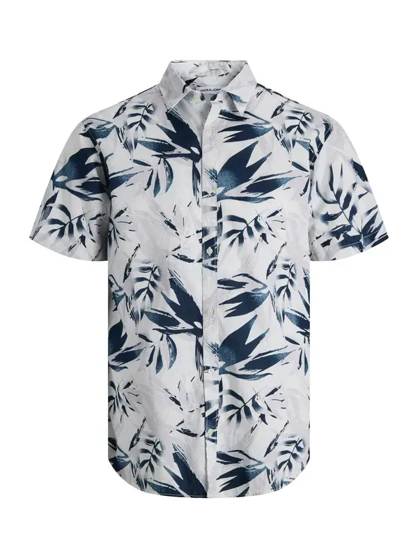JACK & JONES JACK & JONES Srajca 'JJHonolulu'  mornarska / dimno modra / bela