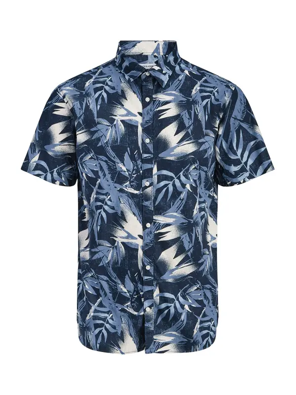 JACK & JONES JACK & JONES Srajca 'JJHonolulu'  mornarska / dimno modra / bela