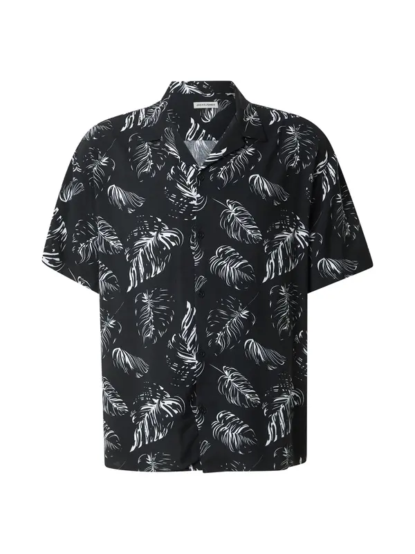 JACK & JONES JACK & JONES Srajca 'JJROX'  črna / bela