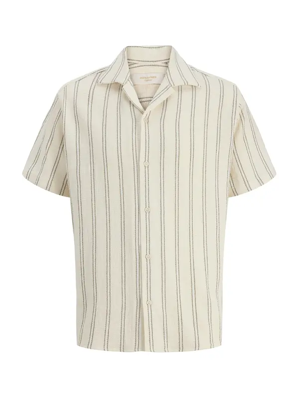 JACK & JONES JACK & JONES Srajca 'JORCOBA'  kremna / črna