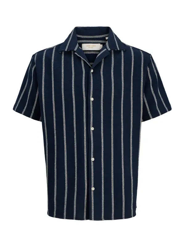 JACK & JONES JACK & JONES Srajca 'JORCOBA'  nočno modra / bela