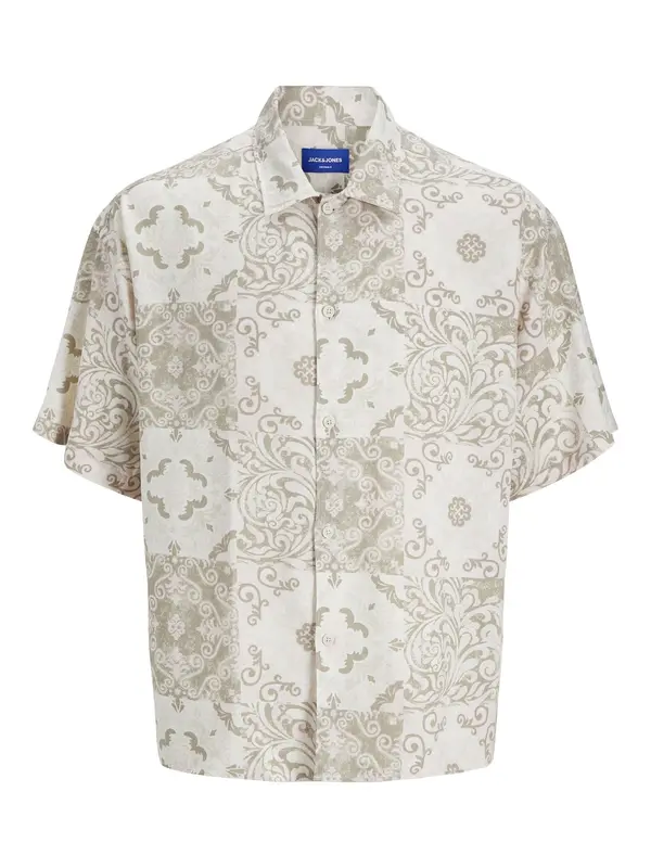 JACK & JONES JACK & JONES Srajca 'JORHYDRA'  bež / kremna / rosé