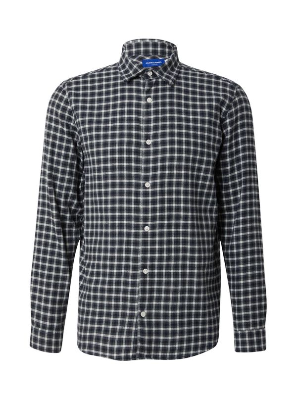 JACK & JONES JACK & JONES Srajca 'JORJOSHUA'  temno zelena / črna / off-bela