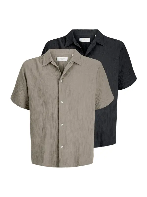 JACK & JONES JACK & JONES Srajca 'JORNantucket'  svetlo zelena / črna