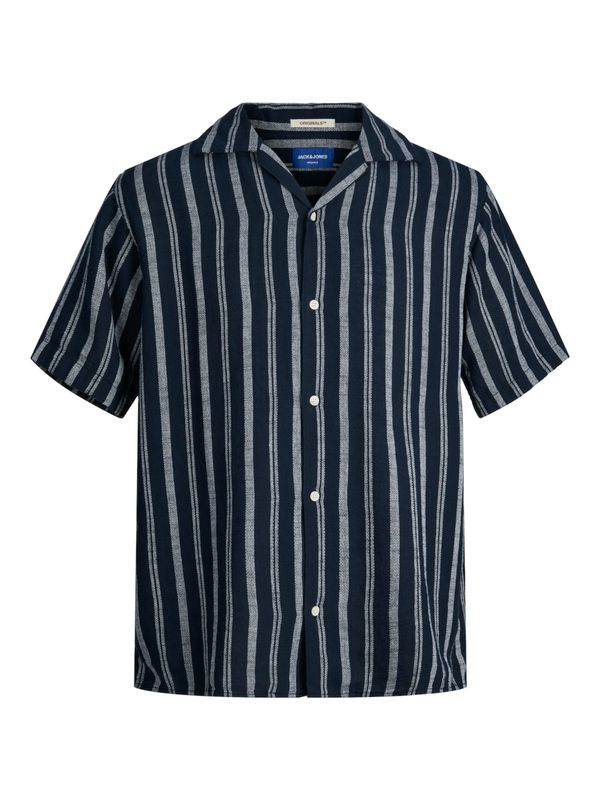 JACK & JONES JACK & JONES Srajca 'Jornoto'  nočno modra / bela