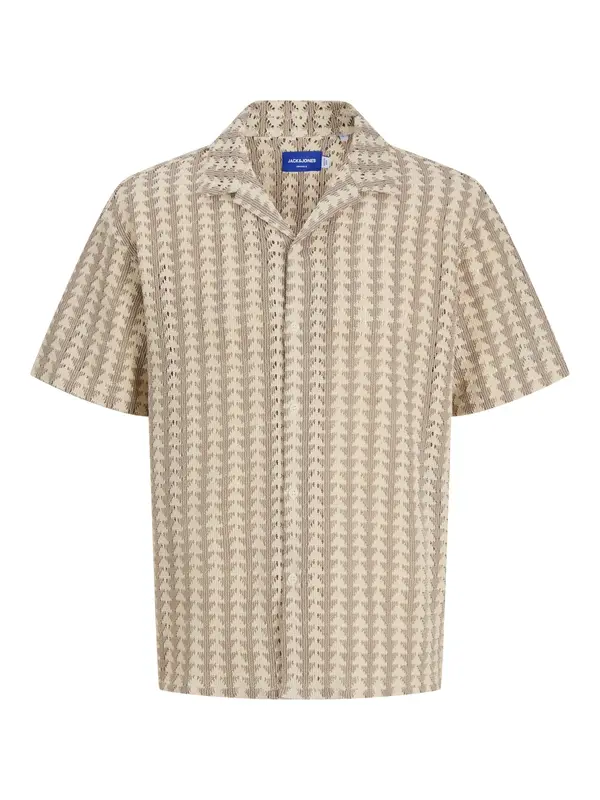 JACK & JONES JACK & JONES Srajca 'JORSUMMER LUKE'  pesek / svetlo rjava