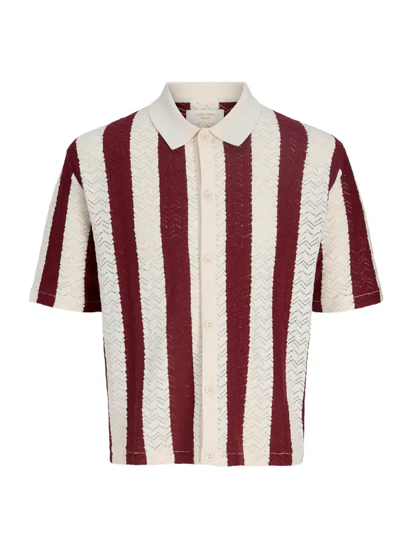 JACK & JONES JACK & JONES Srajca 'JORTyler'  kremna / bordo