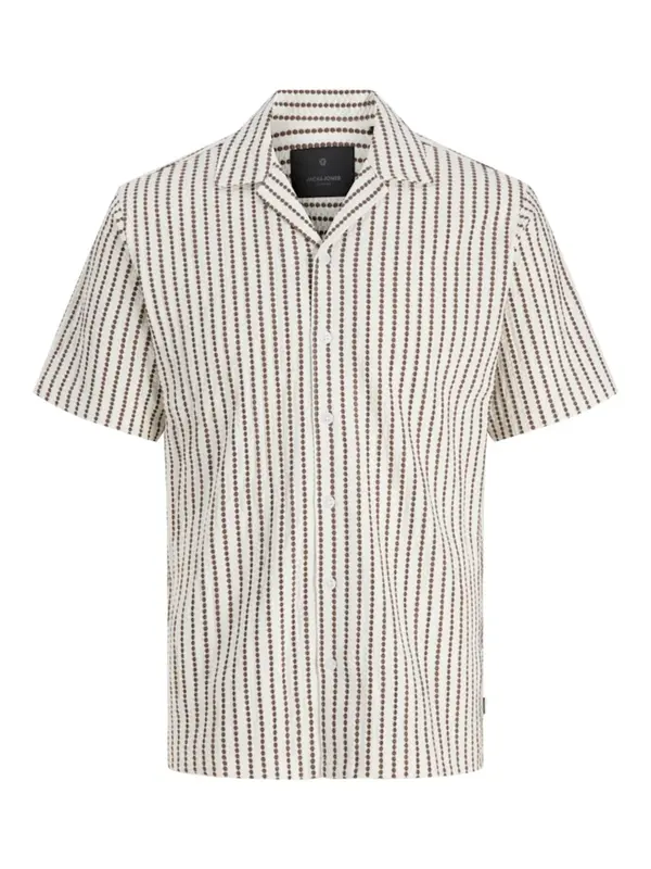 JACK & JONES JACK & JONES Srajca 'JPRBLADouglas'  temno rjava / bela