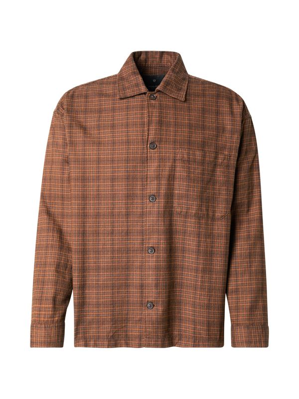 JACK & JONES JACK & JONES Srajca 'JPRBLAMADISON'  karamel / temno rjava / bela