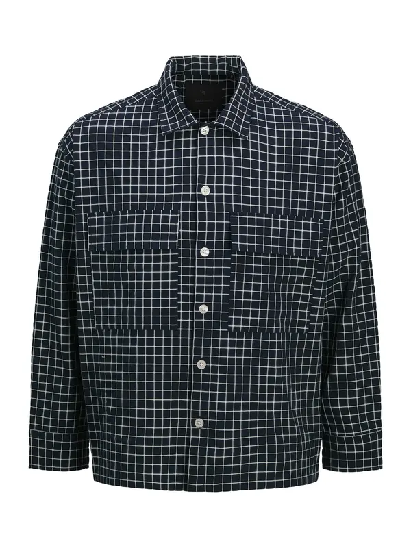 JACK & JONES JACK & JONES Srajca 'JPRBLATRAVIS'  nočno modra / bela