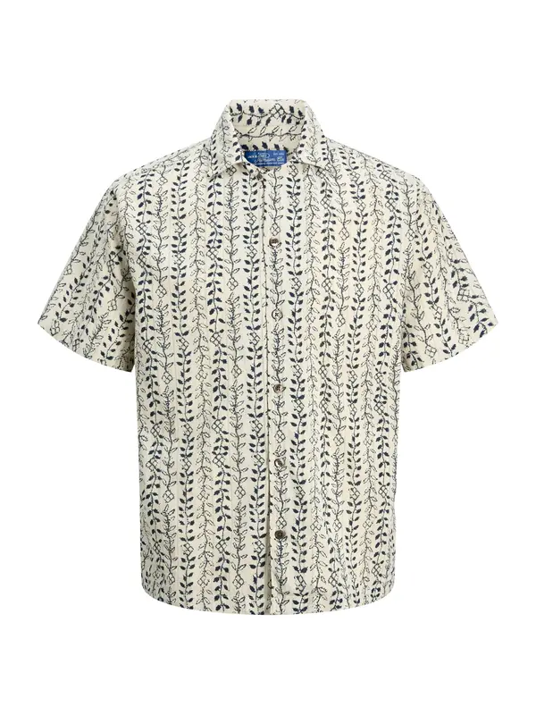 JACK & JONES JACK & JONES Srajca 'JPRBLULYON'  bež / mornarska