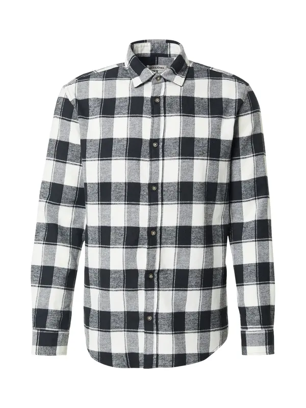 JACK & JONES JACK & JONES Srajca 'JWHJOSHUA'  črna / bela