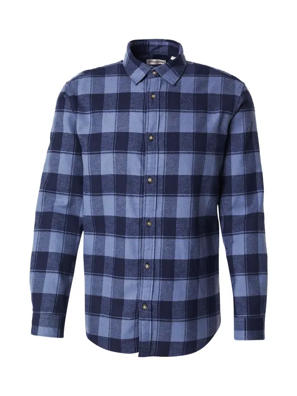 JACK & JONES JACK & JONES Srajca 'JWHJOSHUA'  indigo / golobje modra / progasto modra