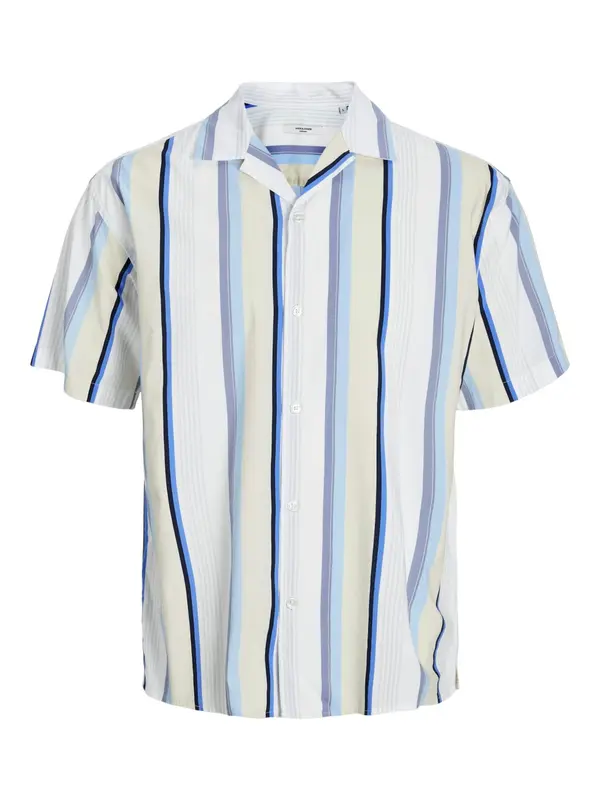 JACK & JONES JACK & JONES Srajca 'Palma Resort'  bež / modra / črna / bela
