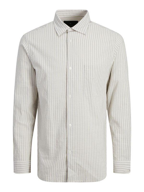 JACK & JONES JACK & JONES Srajca 'PHOENIX'  temno siva / bela