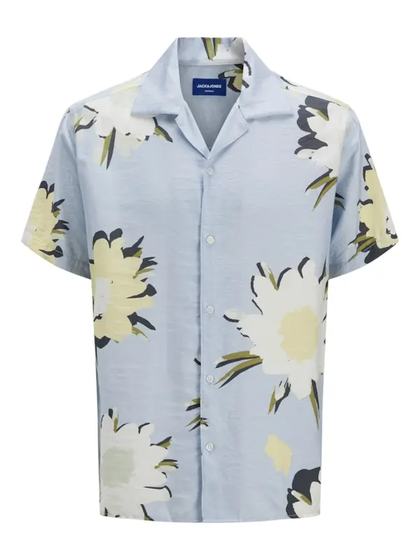 JACK & JONES JACK & JONES Srajca  svetlo modra / pastelno rumena / oliva / off-bela