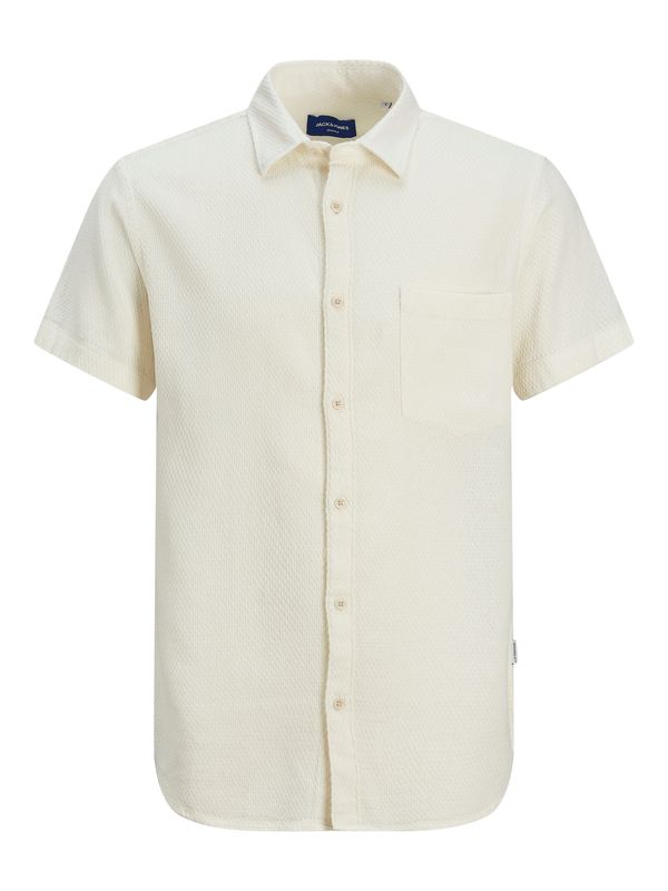 JACK & JONES JACK & JONES Srajca 'Tampa Dobby'  volneno bela