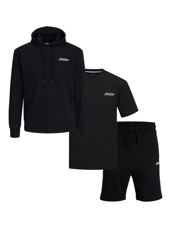 JACK & JONES JACK & JONES Trenirka za tek 'JJBEAU'  črna / bela