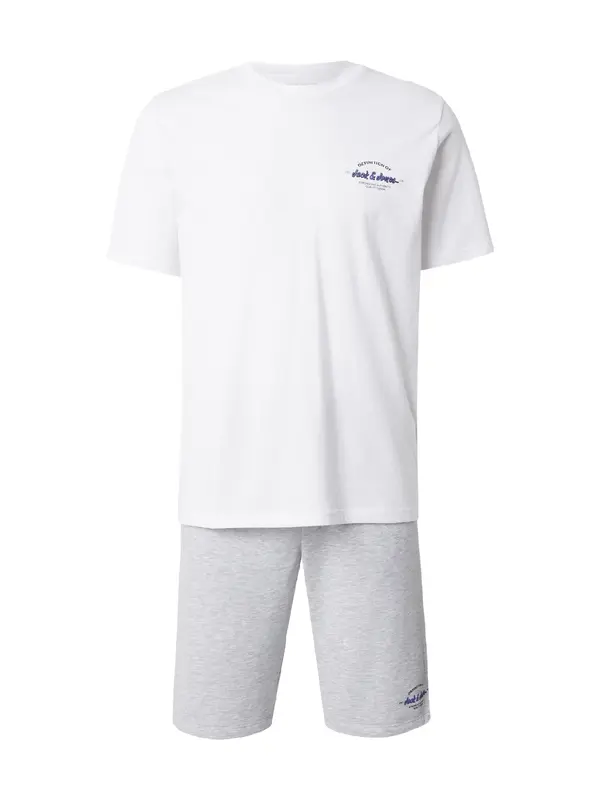 JACK & JONES JACK & JONES Trenirka za tek 'JJBRANDON'  modra / pegasto siva / črna / bela
