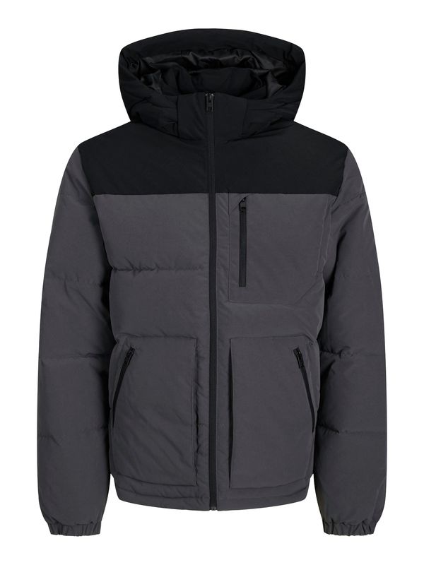 JACK & JONES JACK & JONES Zimska jakna 'JJEOtto'  temno siva / črna