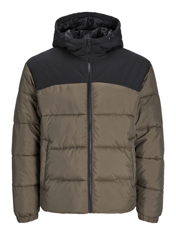 JACK & JONES JACK & JONES Zimska jakna 'JJMoon'  rjava / črna