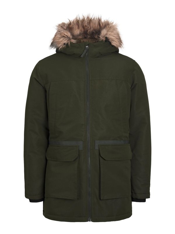 JACK & JONES JACK & JONES Zimska jakna 'Wing'  temno zelena