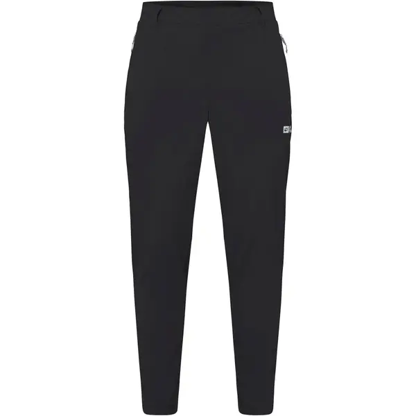 JACK WOLFSKIN JACK WOLFSKIN Outdoor hlače 'Hikeout'  črna / bela