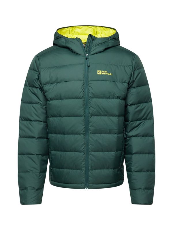 JACK WOLFSKIN JACK WOLFSKIN Zunanja jakna 'ATHER'  neonsko rumena / temno zelena