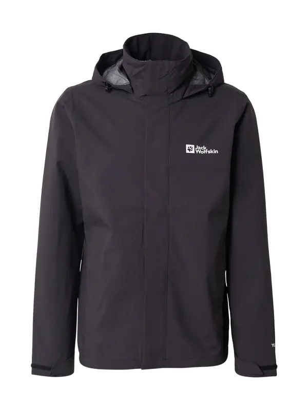JACK WOLFSKIN JACK WOLFSKIN Zunanja jakna 'Trailtime 2l'  črna / bela