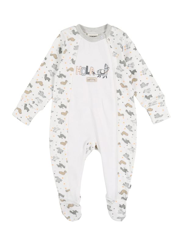 JACKY JACKY Pižama  svetlo rjava / siva / svetlo siva / oranžna / bela