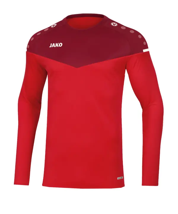 JAKO JAKO Funkcionalna majica 'Champ 2.0'  rdeča / bordo / bela