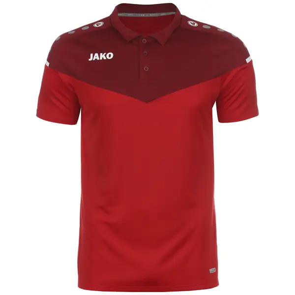 JAKO JAKO Funkcionalna majica 'Champ 2.0'  rdeča / temno rdeča / bela