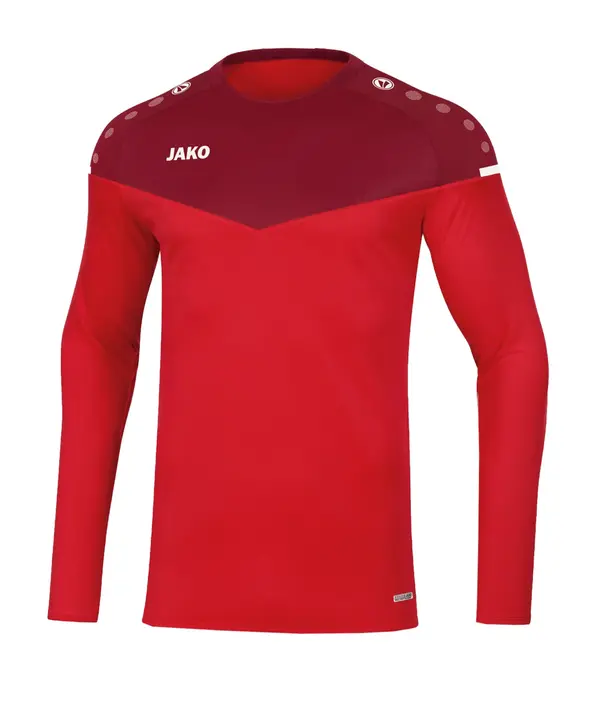 JAKO JAKO Funkcionalna majica 'Champ'  rdeča / temno rdeča / bela